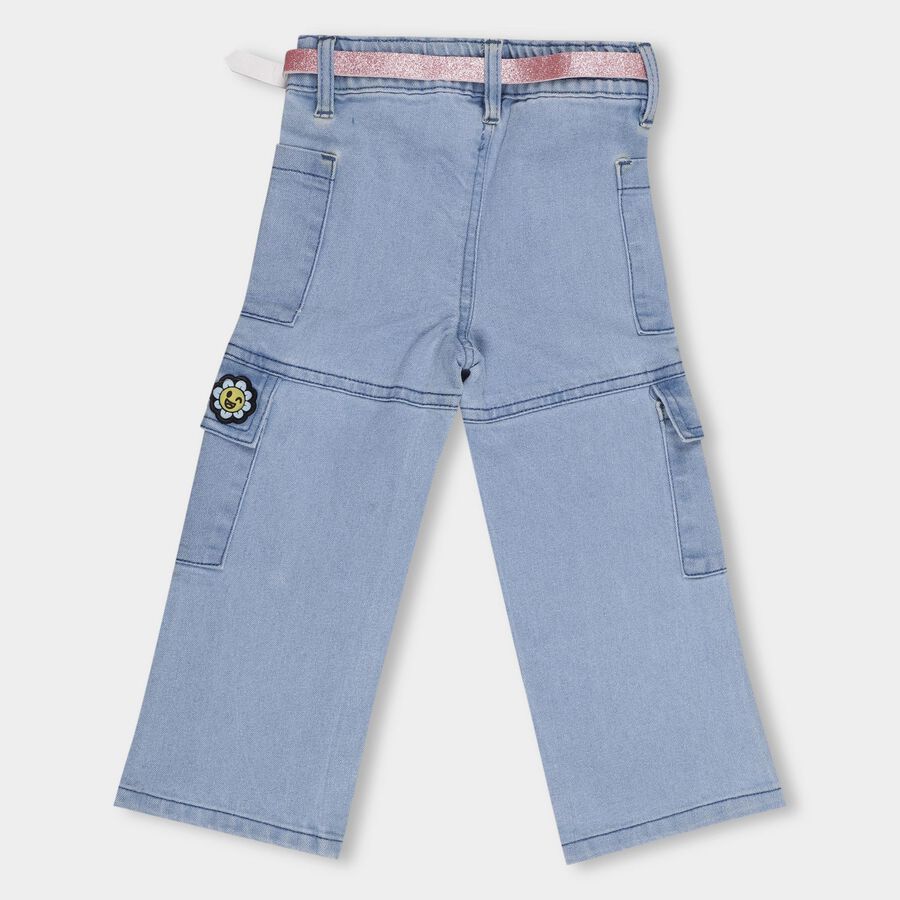 Girls' Jeans, हल्का नीला, large image number null