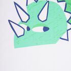 Boys' White Cotton Round Neck Printed Baba Suit, नेवी ब्लू, small image number null