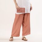 Women's Maroon Wide-Leg Printed Tie-Up Palazzos, गुलाबी, small