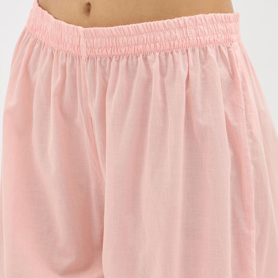 Women's Soft Dusty Pink Cotton Embroidered Ethnic Set, Pink, large image number null