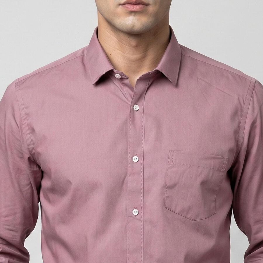 Men Purple Formal Shirt, बैंगनी, large
