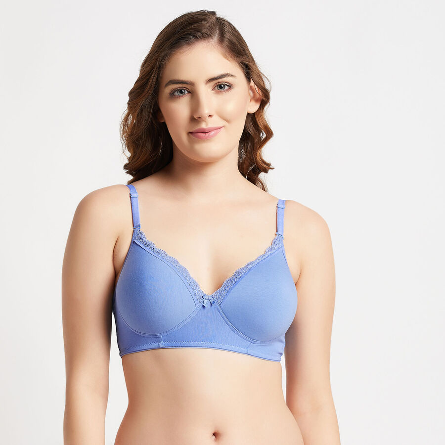 Solid Bra, Light Blue, large image number null