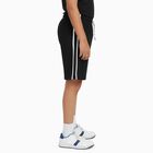 Boys Cotton Blend Bermuda Shorts, काला, small