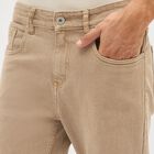 Men's Slim Fit Jeans, Beige, small image number null