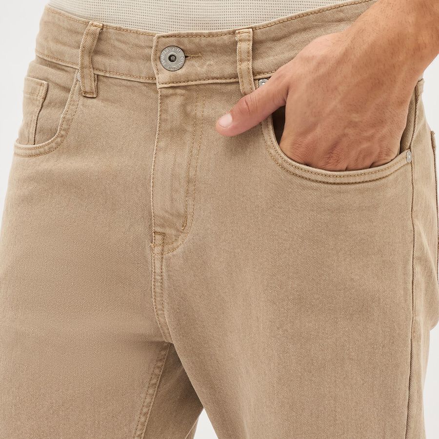 Men's Slim Fit Jeans, Beige, large image number null