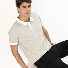Men's Collared Half Sleeves T-Shirt , गहरा पीला, small image number null