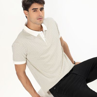 Men's Collared Half Sleeves T-Shirt 