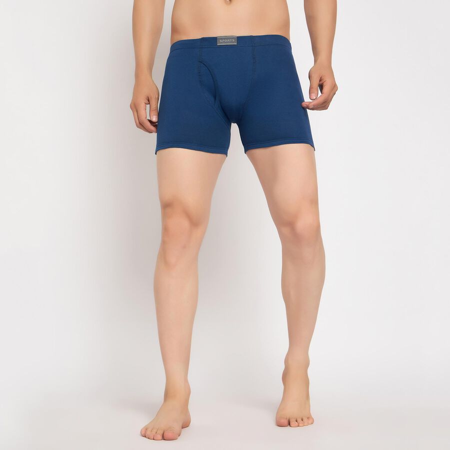 Men's 100% Cotton Trunks , Royal Blue, large