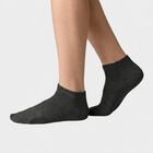 Men's Ankle Length Pack of 3 Socks ( Grey, White, Black ), मिश्रित हल्का ग्रे, small