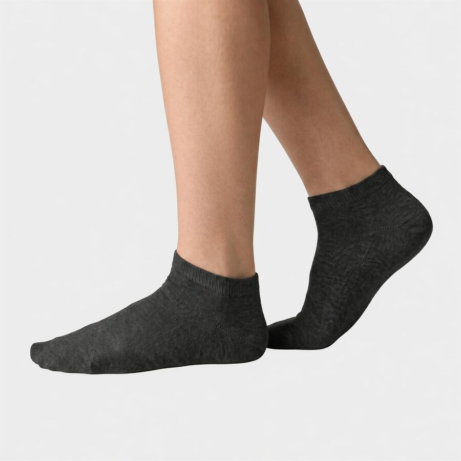Men's Ankle Length Pack of 3 Socks ( Grey, White, Black ), मिश्रित हल्का ग्रे, large