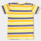 Boys' 100% Cotton Half Sleeves T-Shirt , Yellow, small image number null