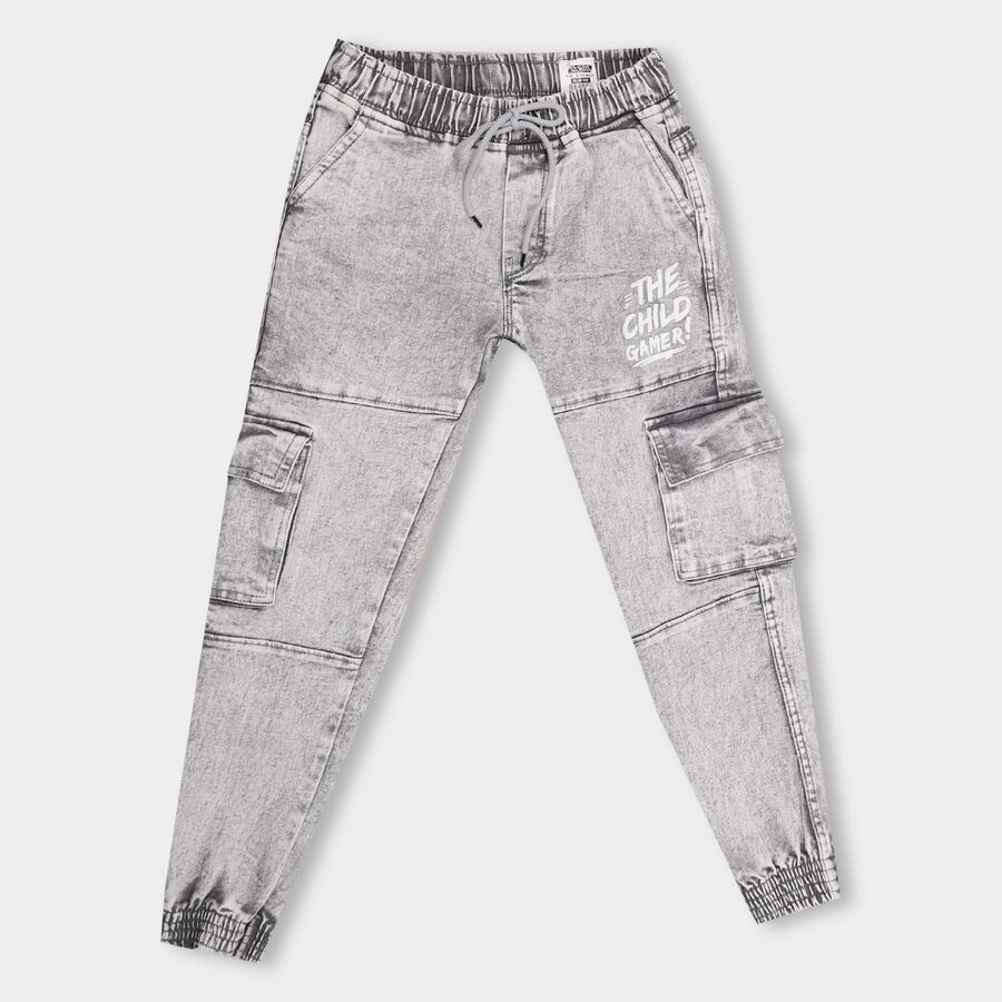 Boys' Jeans , हल्का ग्रे, large image number null