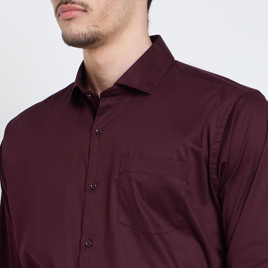 Men's Formal Shirt , वाइन, large image number null