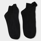 Men's Casual Socks, काला, small image number null