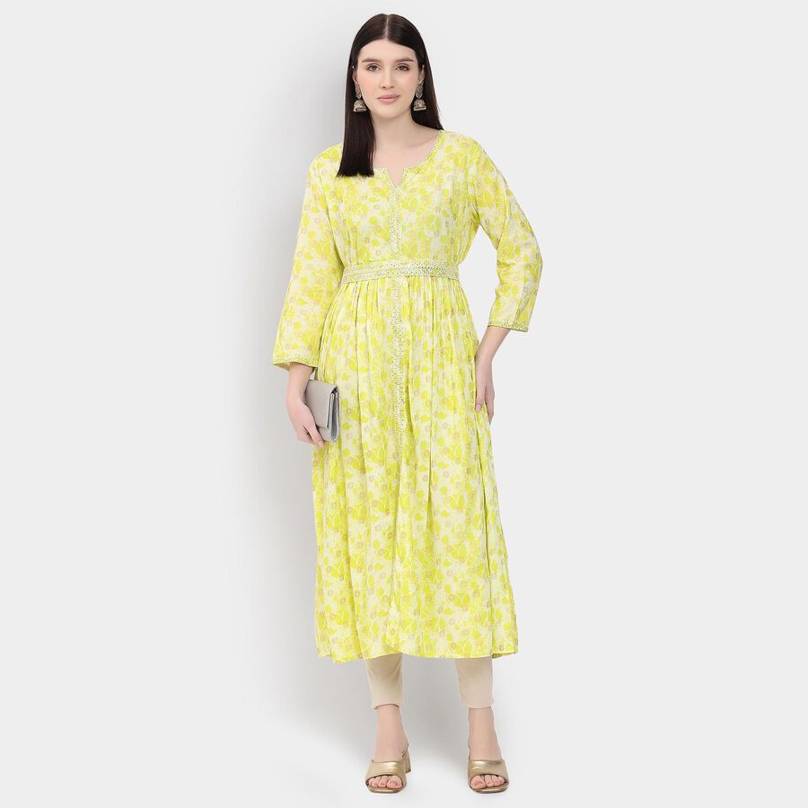 Ladies' Kurta , Light Green, large image number null