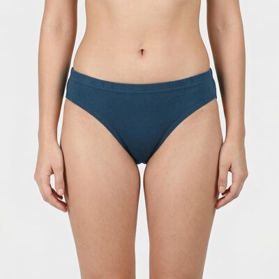 Women's Teal Regular Fit Solid Panty