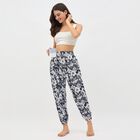 Women's Blue Skinny Fit Regular Style Harem Pants, Navy Blue, small image number null