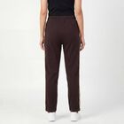 Women's Brown Regular Fit Minimal Track Pants, Brown, small