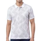 Men's Light Grey Cotton Polo Neck Classic T-Shirt, हल्का ग्रे, small