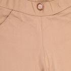 Kids' Soft Beige Regular Fit Pull-Up Trousers, Beige, small image number null