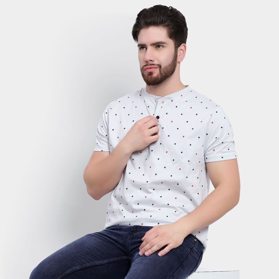 Henley T-Shirt, Light Grey, large image number null