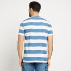Men's Round Neck Half Sleeves T-Shirt , Mid Blue, small image number null