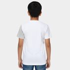 Boys Yellow Round Neck Casual Half Sleeves T-Shirt, Yellow, small