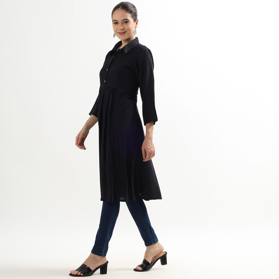 Ladies' Kurta, Navy Blue, large image number null