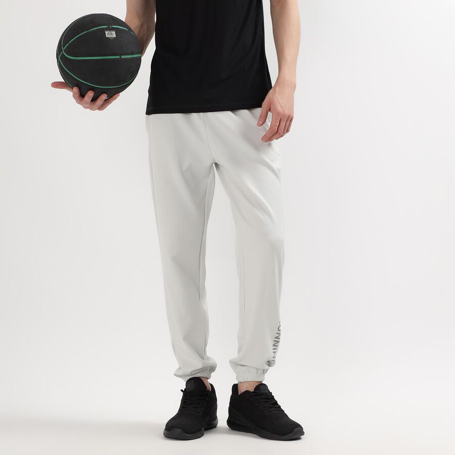Men's Active Track Pants, Light Grey, large image number null