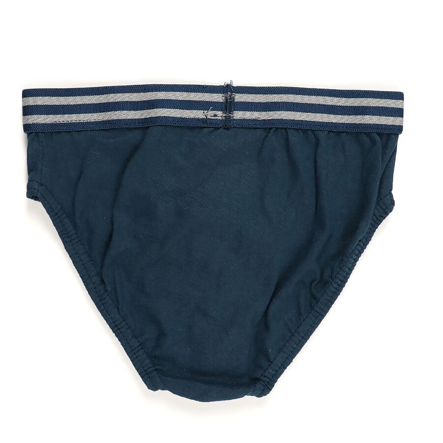Boys' 100% Cotton Briefs, टील ब्लू, large image number null