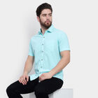 Cotton Solid Casual Shirt, Aqua, small image number null