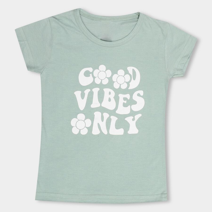 Girls' T-Shirt , Light Green, large image number null