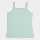 Girls' 100% Cotton Vest (Pack of 2), White, small