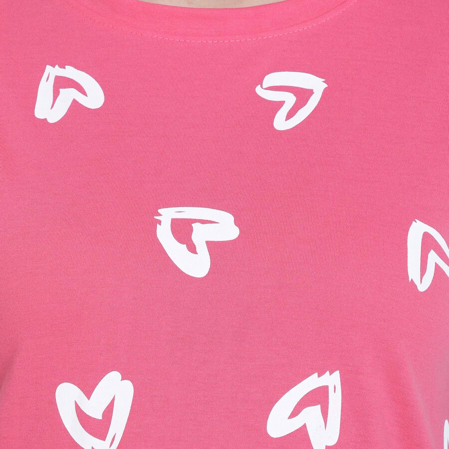Ladies' Round Neck T-Shirt , Coral, large image number null