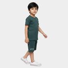 Boys' Knit Baba Suit, Teal Blue, small