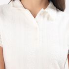 Women's Black Sleeveless Classic Dress, White, small