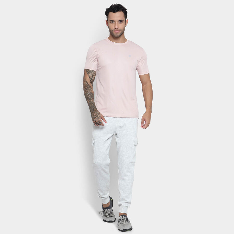 Solid Track Pants, Melange Light Grey, large image number null