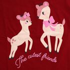 Girls' T-Shirt, Wine, small