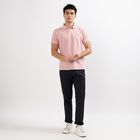 Men's Slim Fit Casual Trousers, काला, small image number null