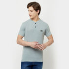 Solid Henley T-Shirt, Light Grey, small image number null