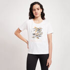 Cotton Round Neck T-Shirt, White, small image number null