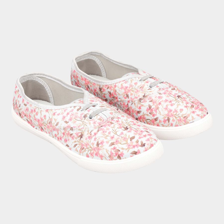Women Lace-Ups Casual Shoes, Pink, large image number null