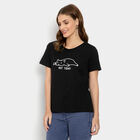 Round Neck T-Shirt, Black, small image number null