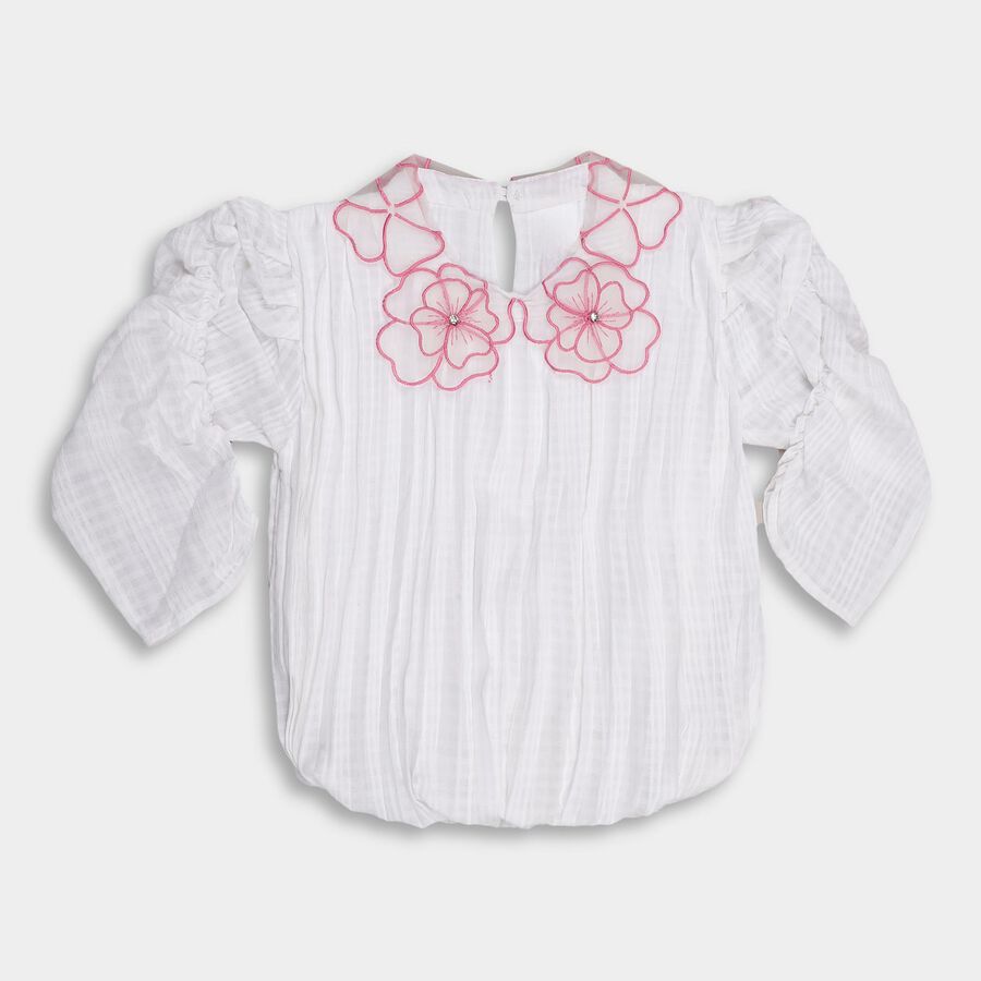 Girls' T-Shirt , White, large image number null