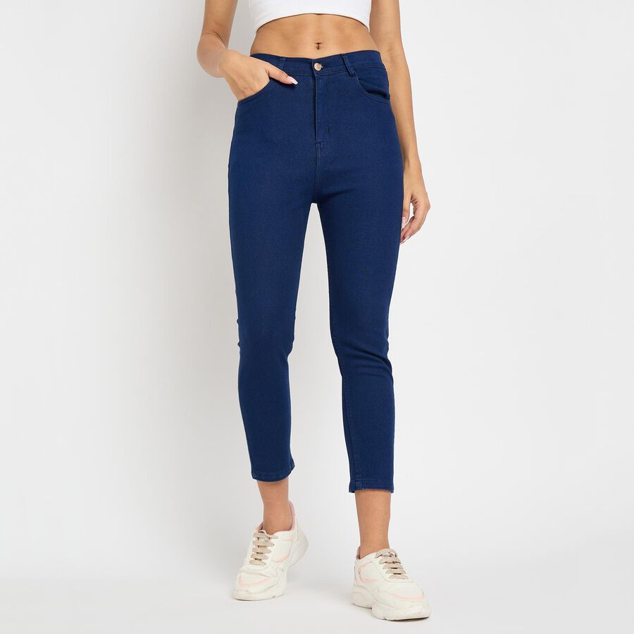Ladies' Jeans , गहरा नीला, large image number null