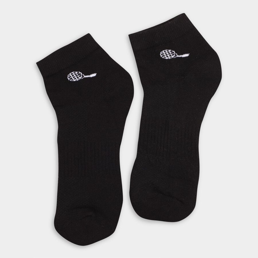 Men's Socks (Pack of 3), काला, large