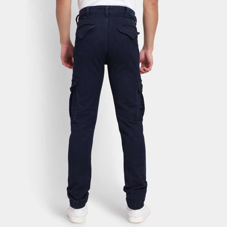 Men's Slim Fit Jeans , गहरा नीला, large image number null