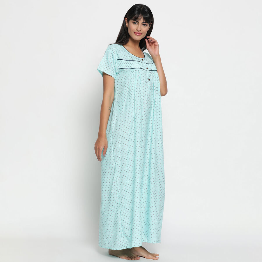 All Over Print Nighty, Light Blue, large image number null