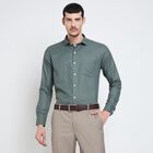 Men's Formal Shirt , Dark Green, small