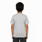 Boys Light Grey Crew Neck Casual Half Sleeve T-Shirt, हल्का ग्रे, small image number null